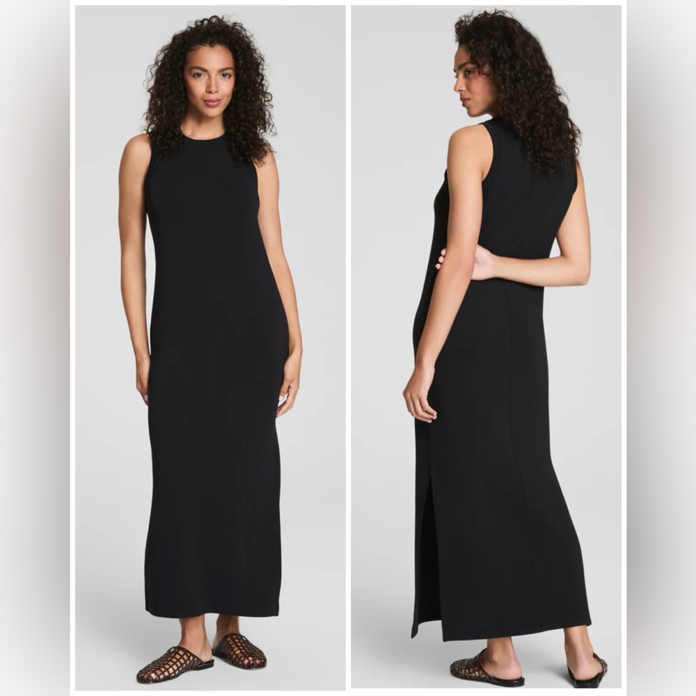 SPANX Black Sleeveless Maxi Dress